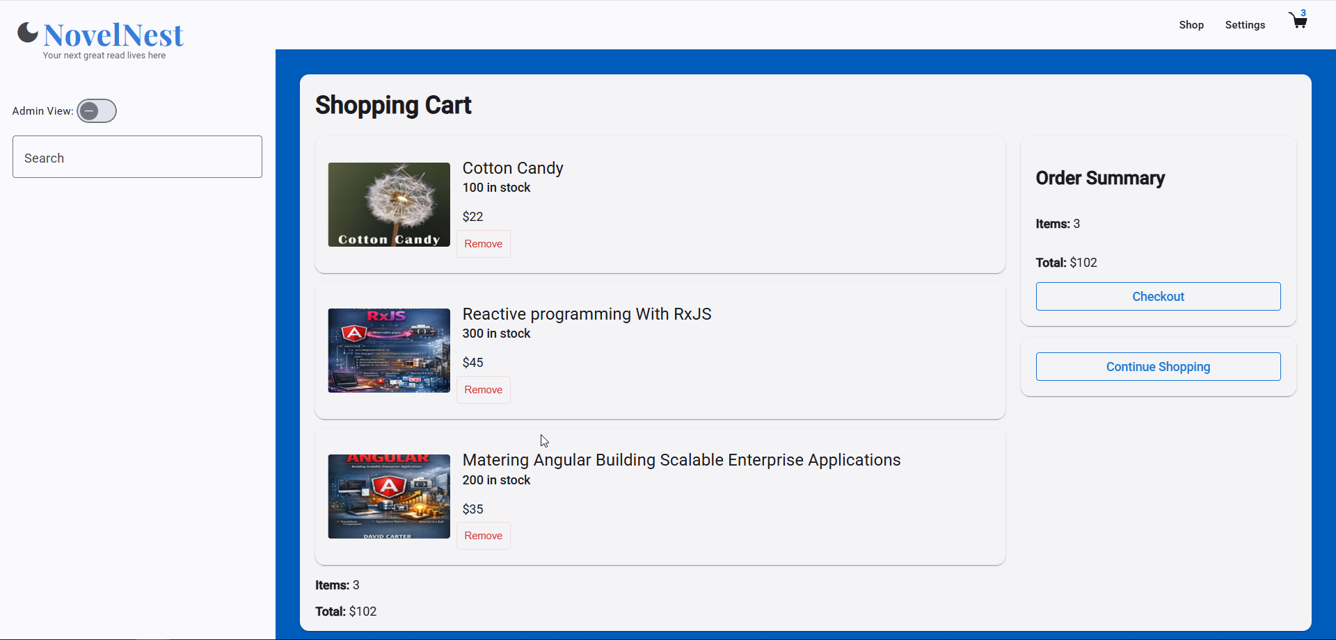 Shopping Cart